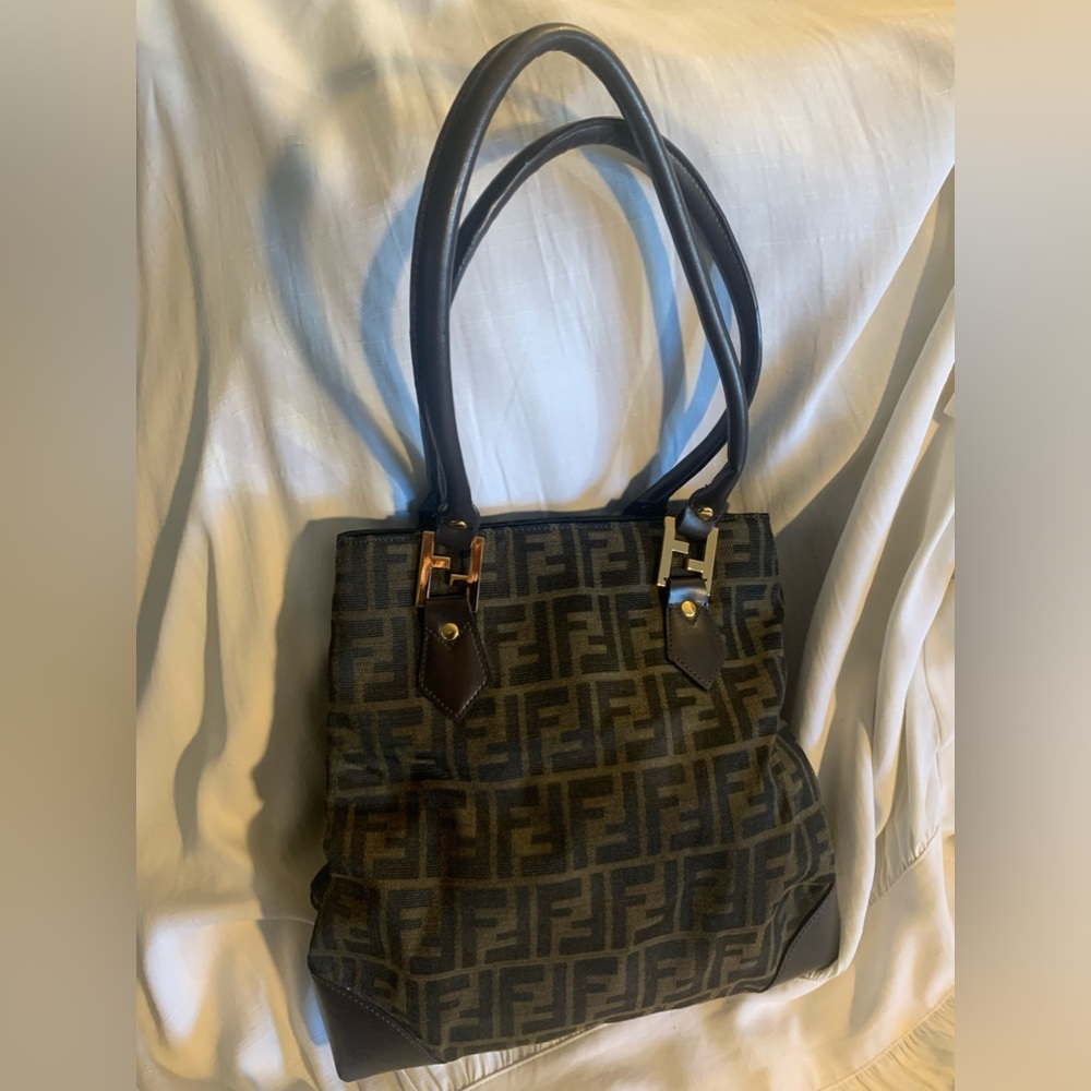 Fendi Brown Monogram Shoulder Bag